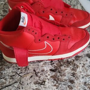 Nike Vibrant Red Sneakers with White Accents